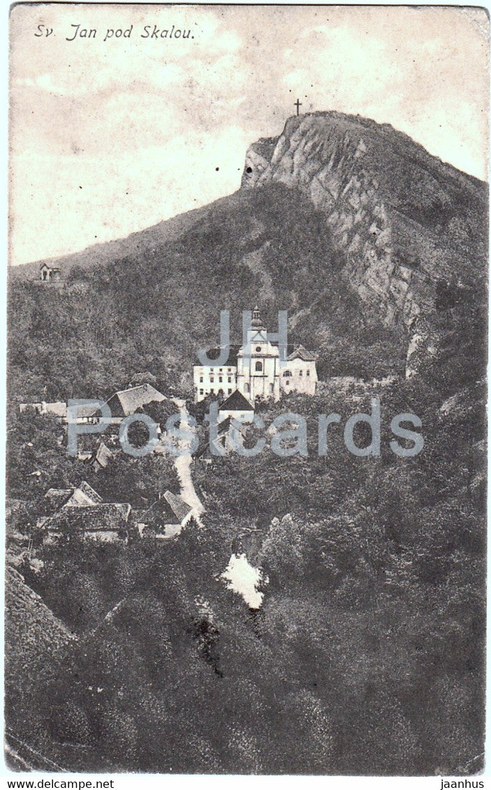Sv Jan pod Skalou - 9597 - old postcard - Czech Republic - used - JH Postcards