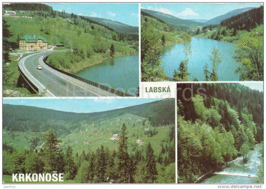 Labska - Krknoše - mountains - Czechoslovakia - Czech - used in 1987 - JH Postcards
