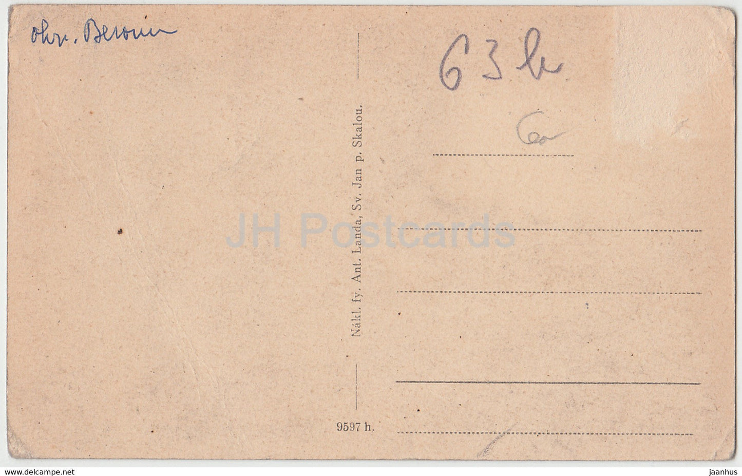 Sv Jan pod Skalou - 9597 - old postcard - Czech Republic - used