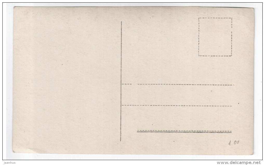 sculpture by Beklemishev - young woman - old postcard - russian art - Tsarist Russia , Estonia - unused - JH Postcards