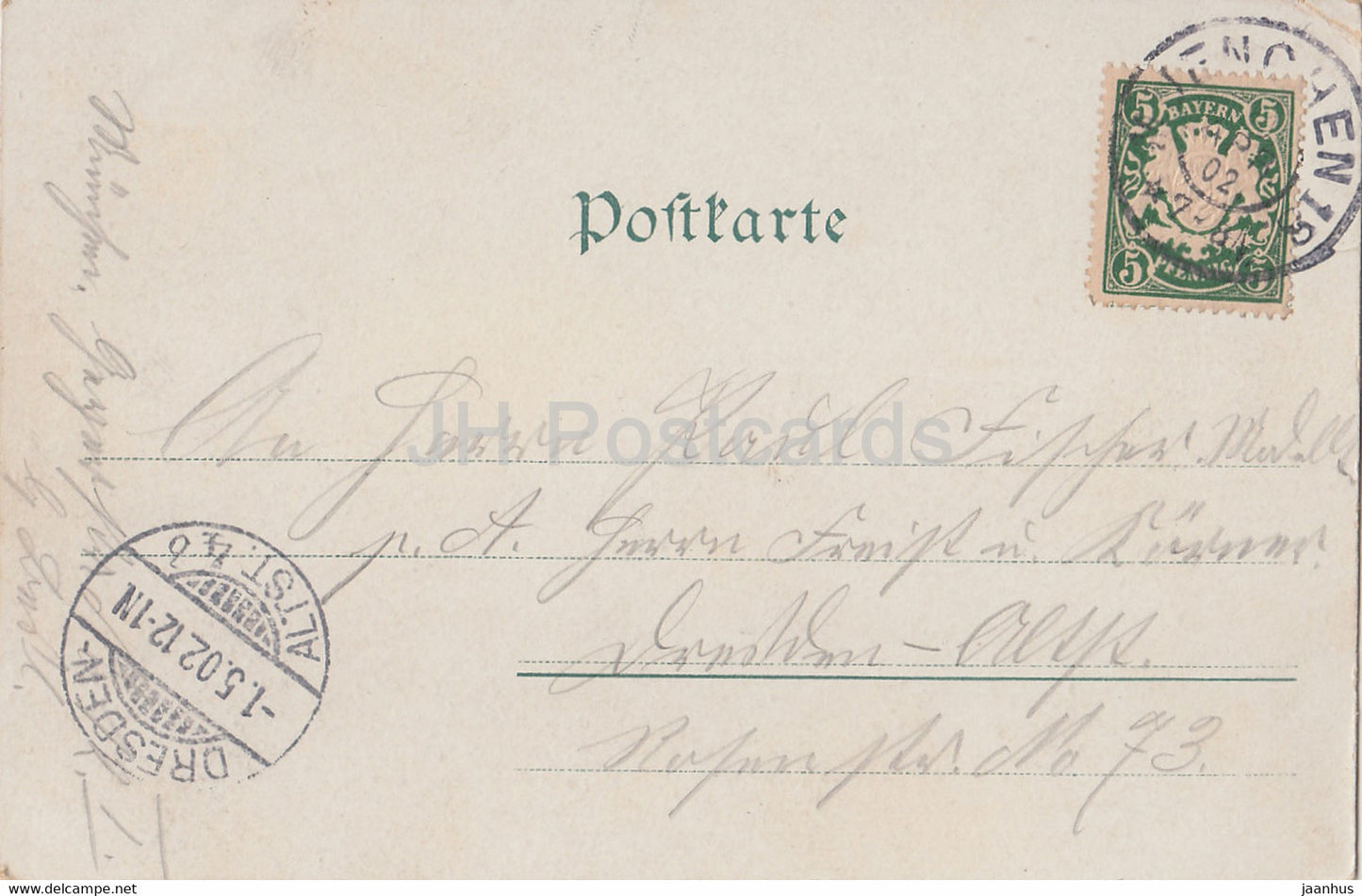 Munchen - Bavaria - Munich - old postcard - 1902 - Germany - used