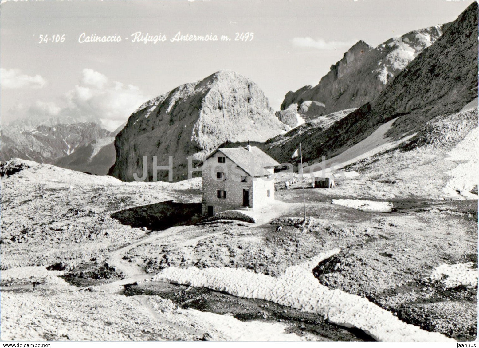 Catinaccio - Rifugio Antermoia 2495 m - old postcard - Italy - unused - JH Postcards