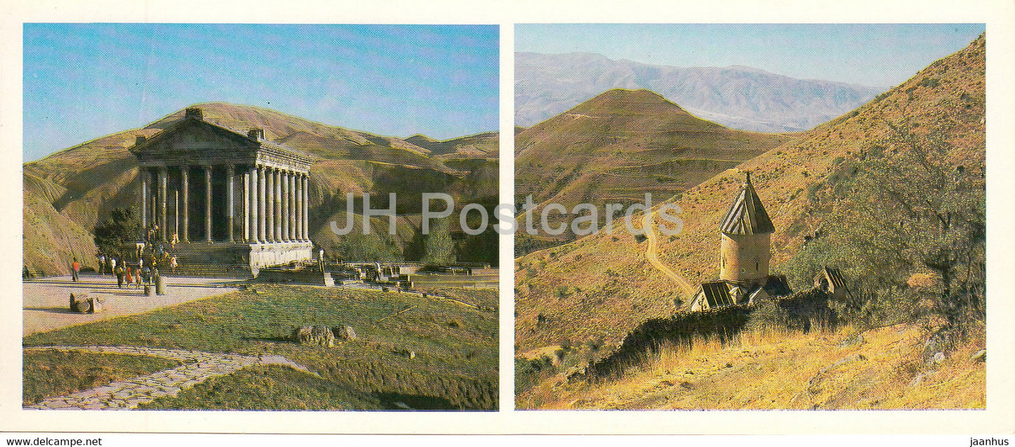 Garni Temple - ancient architecture - near Spitakavor - 1981 - Armenia USSR - unused - JH Postcards