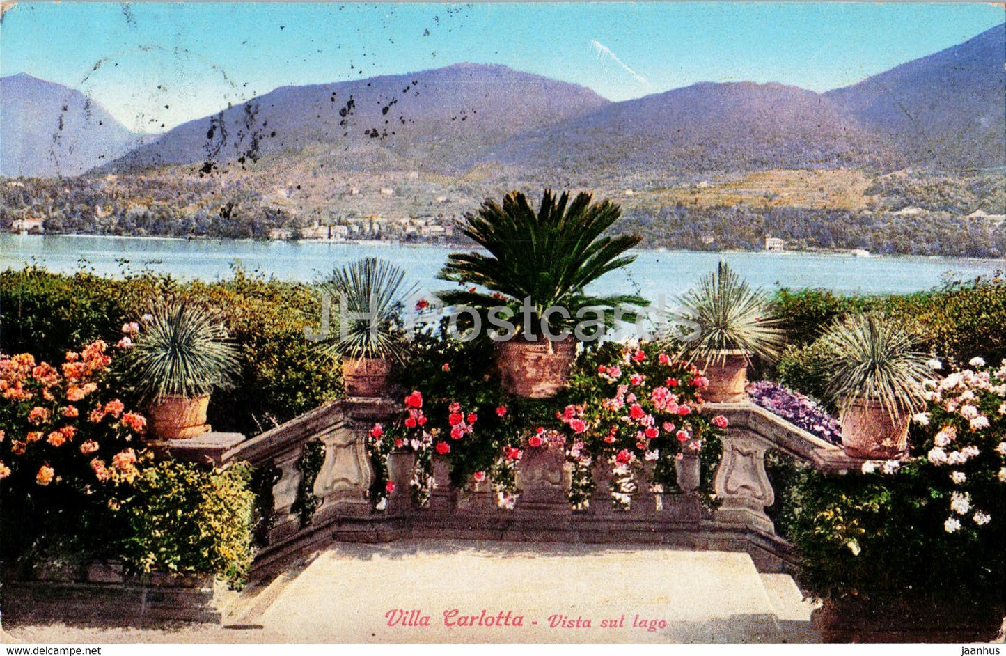 Villa Carlotta - Vista sul lago - 20039 - old postcard - 1929 - Italy - used - JH Postcards