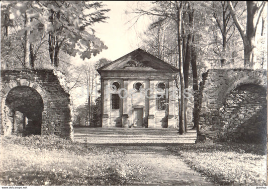 Nossen - Bezirk Dresden - Ortsteil Zella - Mausoleum und Mauerreste der Klosterkirche - Germany DDR - unused - JH Postcards