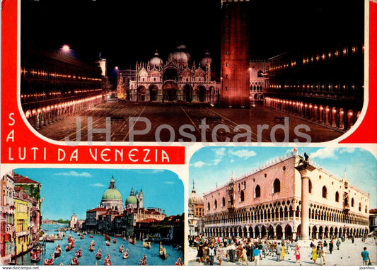 Venezia - Venice - Saluti da Venezia - multiview - 137 - Italy - used - JH Postcards