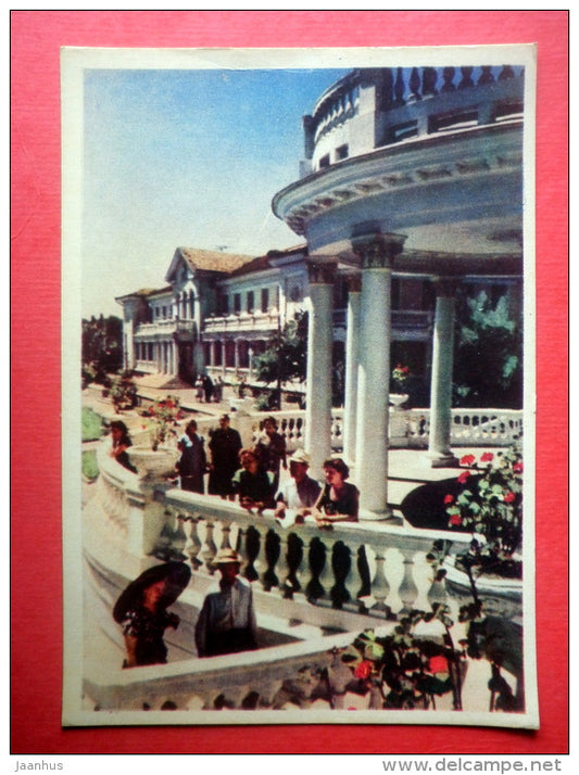 sanatorium Primorye in Arkadia - Odessa - 1959 - Ukraine USSR - unused - JH Postcards