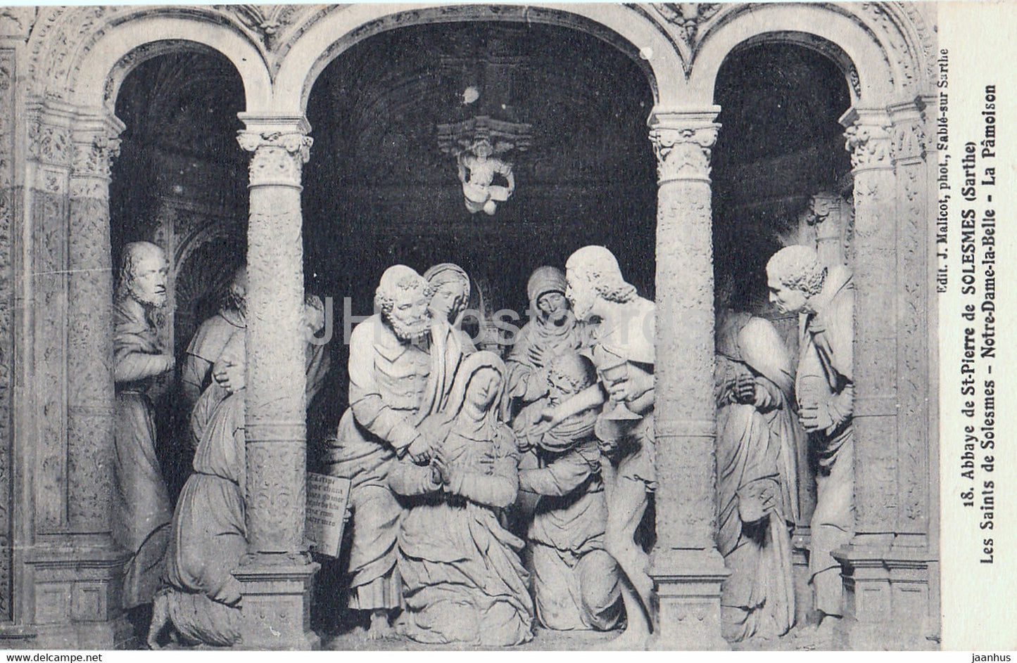 Abbaye de St Pierre de Solesmes - Les Saints de Solesmes - La Pamoison - 18 - old postcard - France - unused - JH Postcards