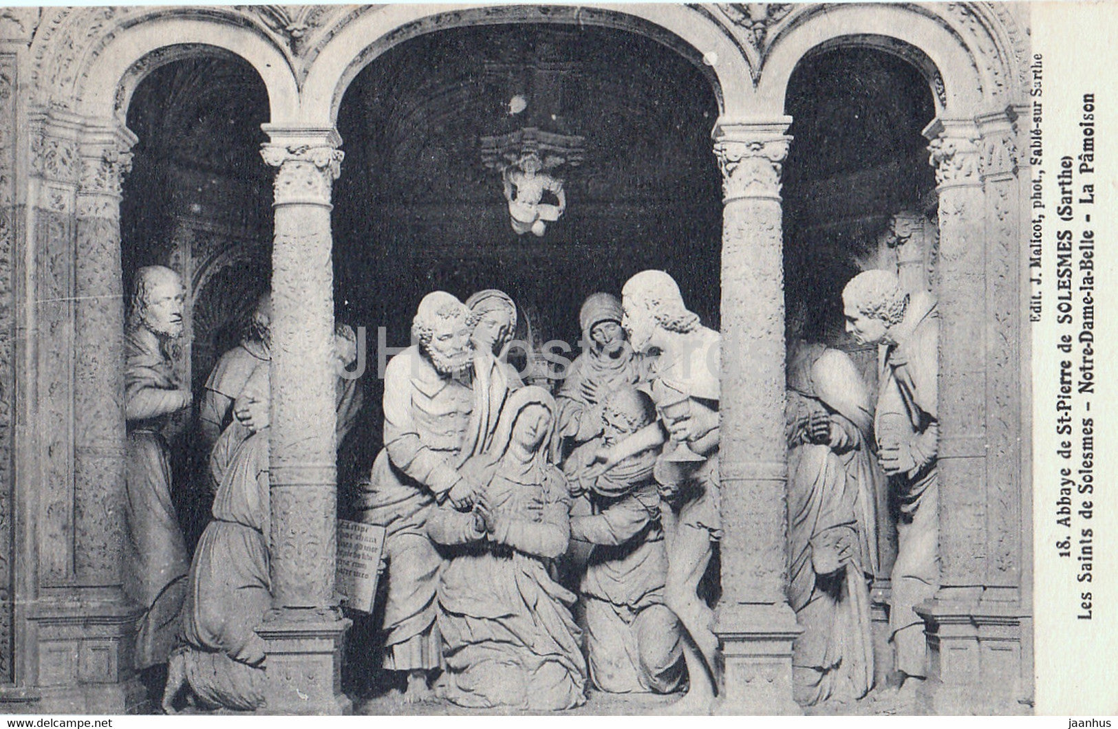 Abbaye de St Pierre de Solesmes - Les Saints de Solesmes - La Pamoison - 18 - old postcard - France - unused - JH Postcards