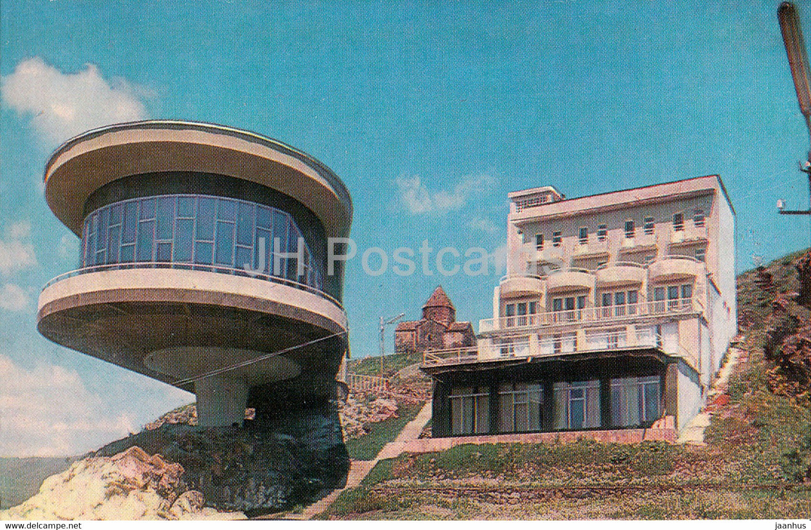Lake Sevan - Writers House - Armenia USSR - unused - JH Postcards