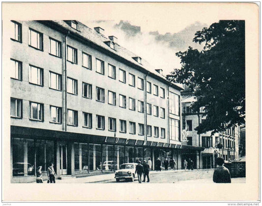 Harju street - car Moskvitch - Tallinn - 1965 - Estonia USSR - unused - JH Postcards