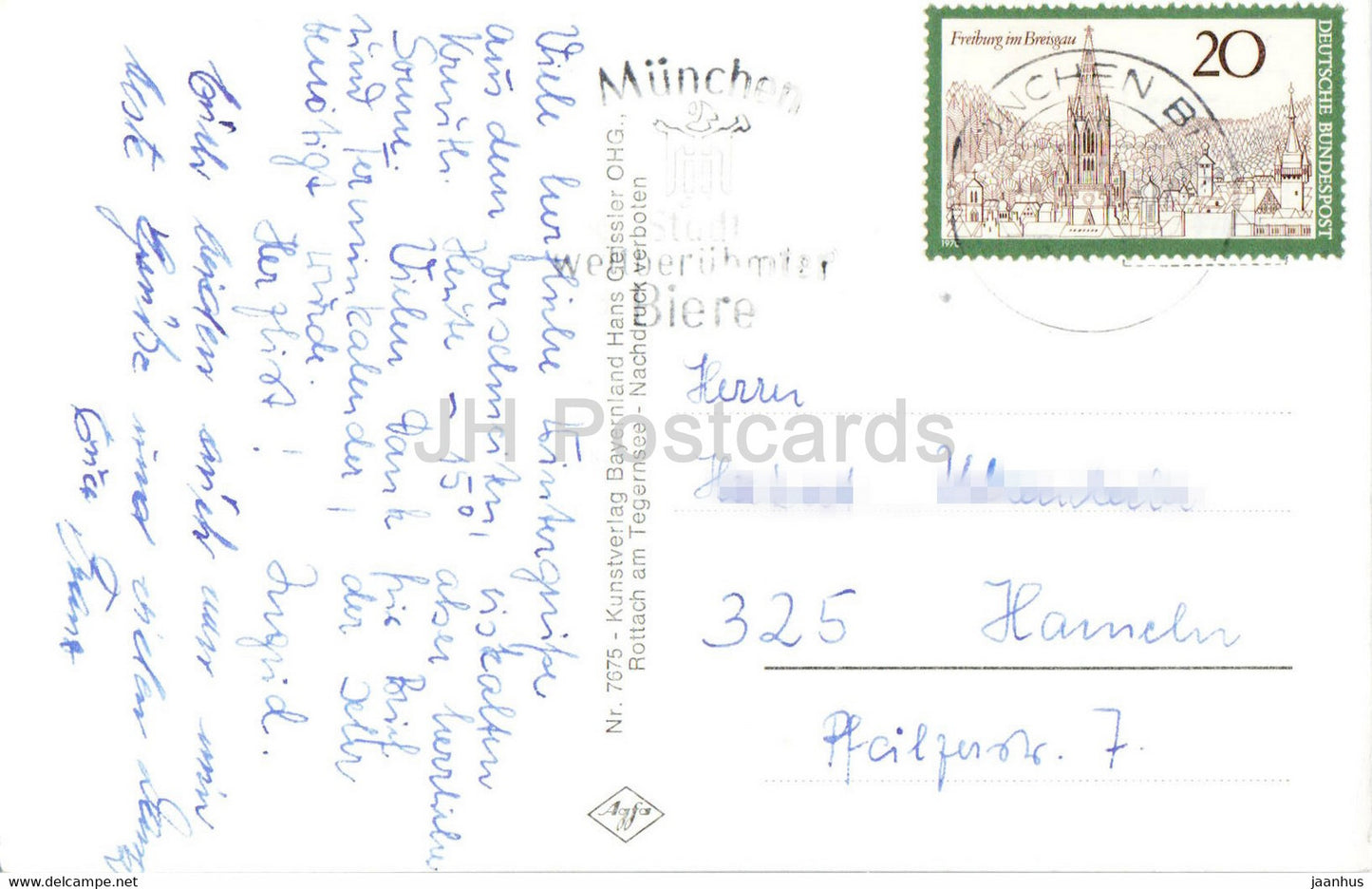 Kreuth mit Leonhardstein - old postcard - Germany - used