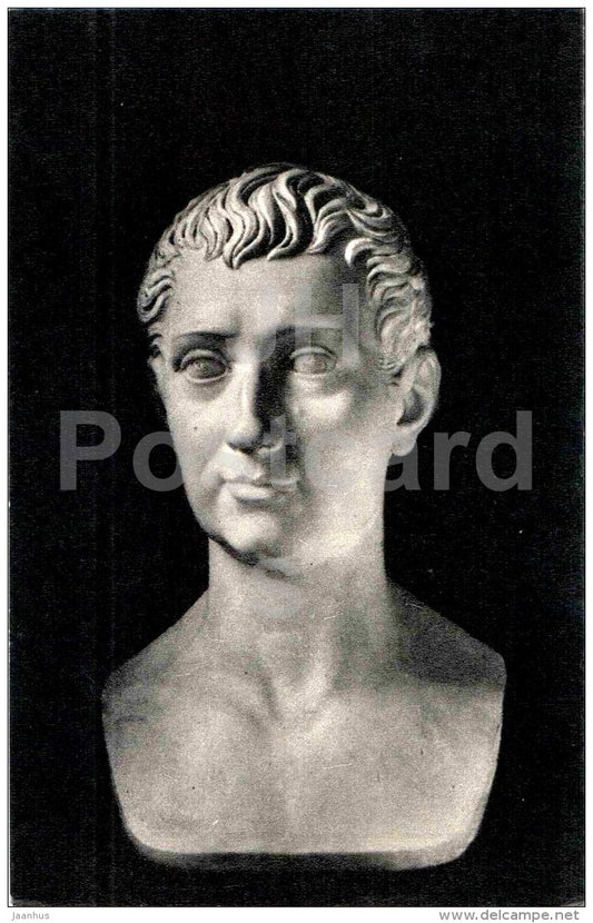 sculpture by Bertel Thorvaldsen - Portrait of Demidov - danish art - unused - JH Postcards