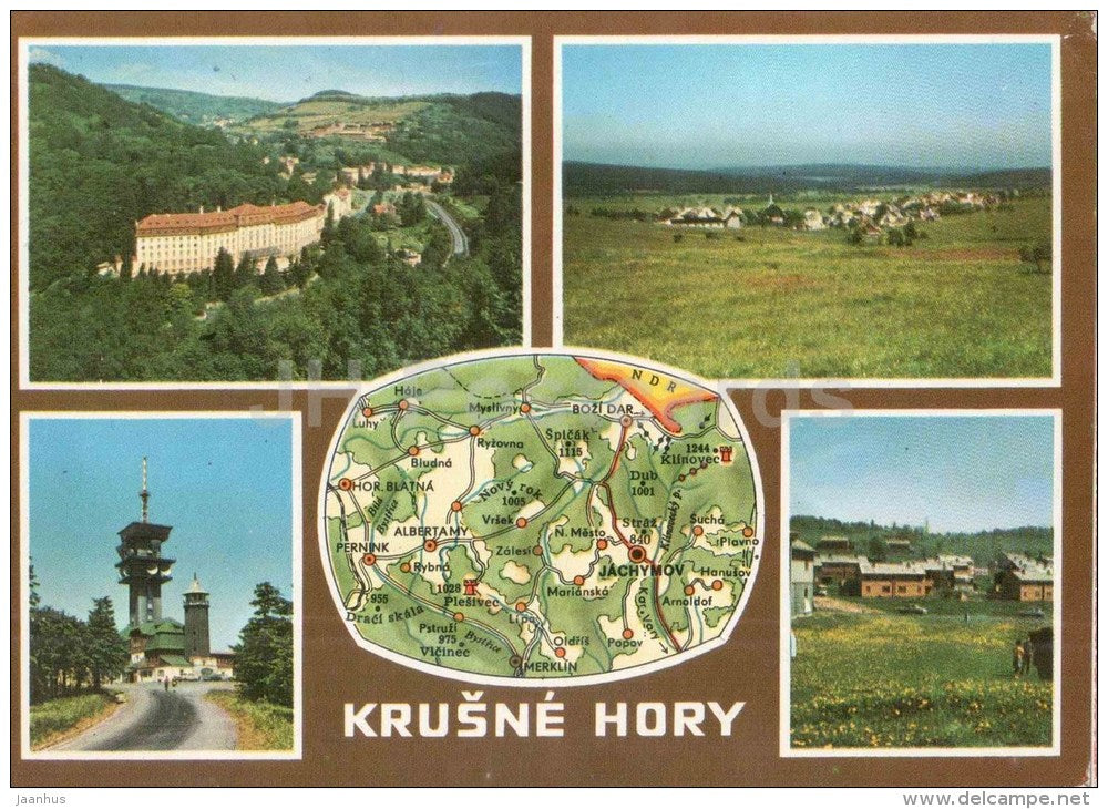 Krusne Hory - Jachymov - Bozi dar - Klinovec - Marianska - Czechoslovakia - Czech - used - JH Postcards