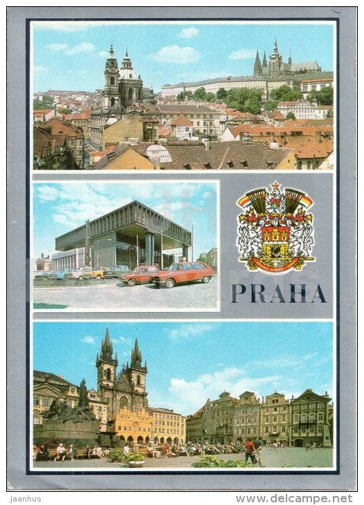 Prague Castle - The Federal Assembly - St. Nicholas cathedral - Praha - Prague - Czechoslovakia - Czech - unused - JH Postcards