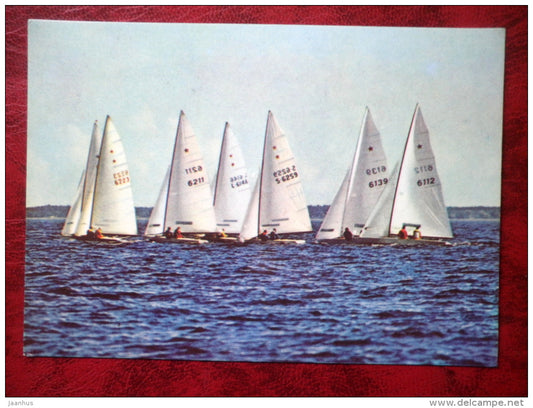 International Star class  - sailing boat - 1980 - Estonia USSR - unused - JH Postcards