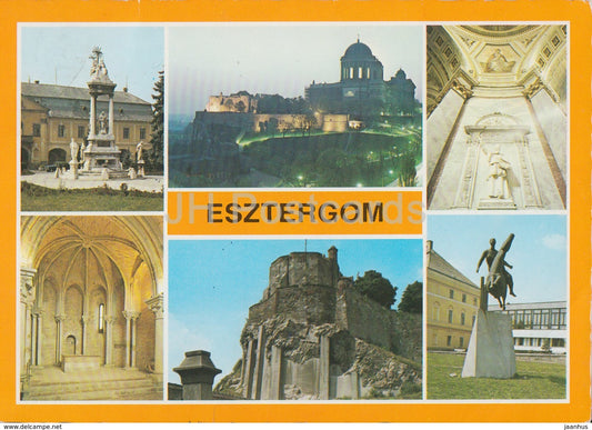 Esztergom - church - monument - multiview - 1984 - Hungary - used - JH Postcards