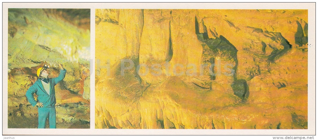 cave of 30th Anniversary of Victory - Caves of Bashkortostan Bashkiria - 1984 - Russia USSR - unused - JH Postcards