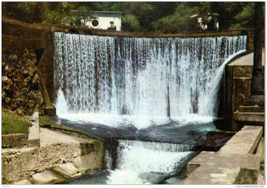 waterfall - Novy Afon - Abkhazia - Georgia USSR - unused - JH Postcards