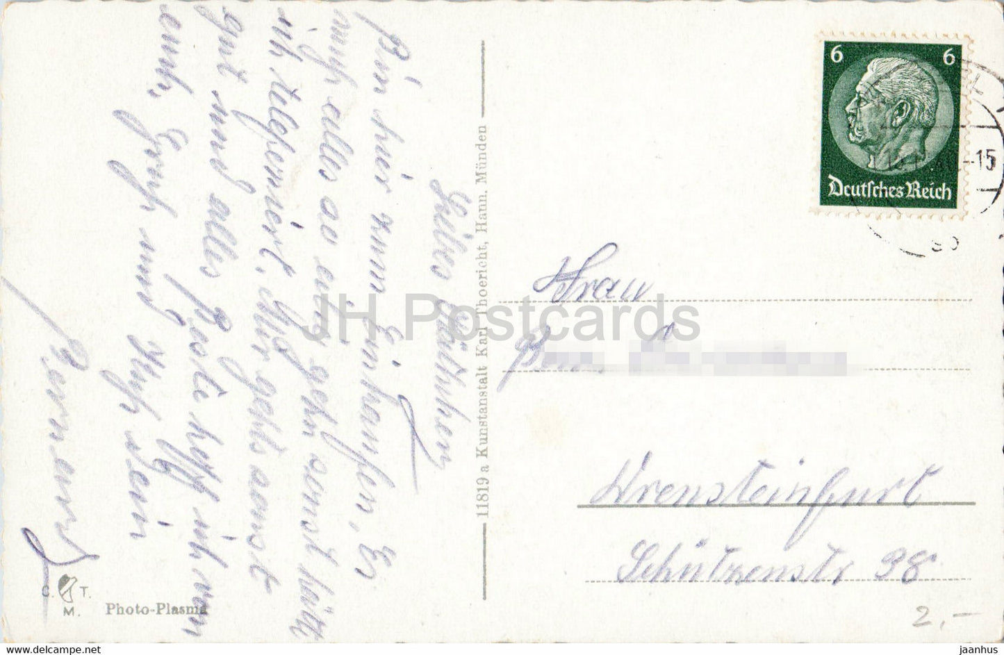 Kassel - Wilhelmshohe - Herkules mit Kaskaden - carte postale ancienne - Allemagne - utilisé