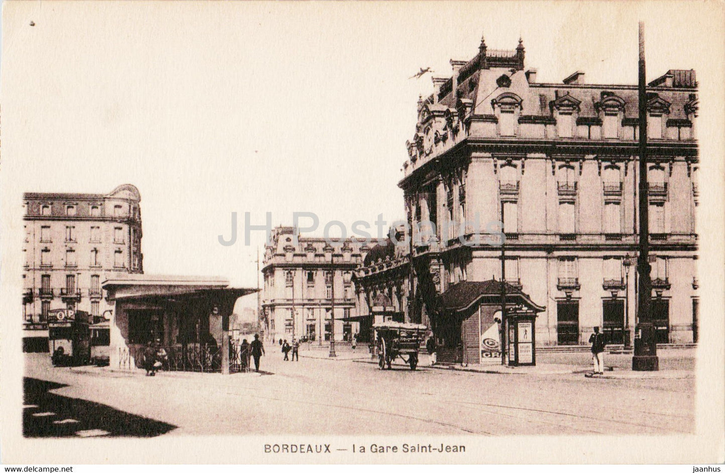 Bordeaux - La Gare Saint Jean - old postcard - France - unused - JH Postcards