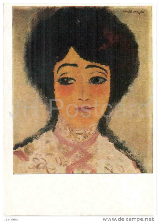 painting by Kees van Dongen - Spanish Woman , 1908 - dutch art - unused - JH Postcards