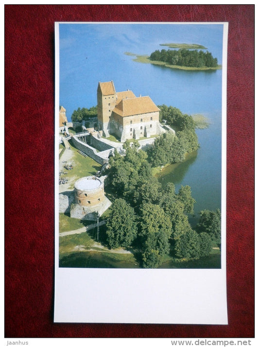 A birds-eye view of the castle - Trakai - 1981 - Lithuania USSR - unused - JH Postcards