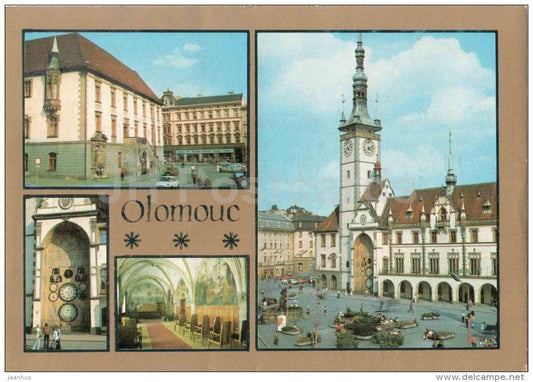 Olomouc - town hall - Czechoslovakia - Czech - used 1979 - JH Postcards