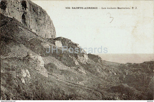 Sainte Adresse - Les Rochers Barvalets - 102 - old postcard - France - unused - JH Postcards