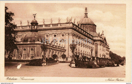 Potsdam Sanssouci - Neues Palais - castle - 1508 - old postcard - Germany - unused - JH Postcards