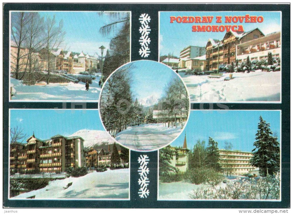 Novy Smokovec - Tatra National Park - Palace - hotel - Vysoke Tatry - High Tatras - Czechoslovakia - Slovakia - unused - JH Postcards