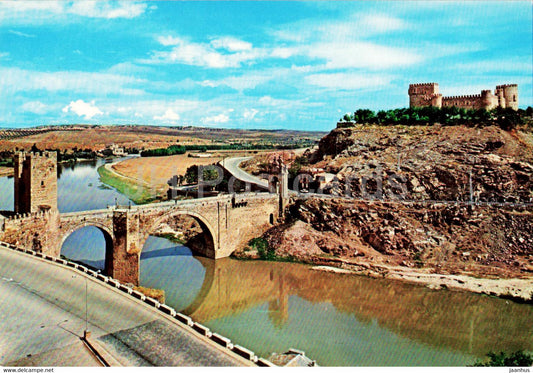 Toledo - Puente de Alcantara y Castillo de San Servando - bridge - castle - 4617 - Spain - unused - JH Postcards