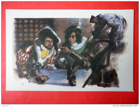 illustration by G. Novozhilov - The Story of the Stag-Florin - Fairy Tale by W. Hauff - 1973 - Russia USSR - unused - JH Postcards