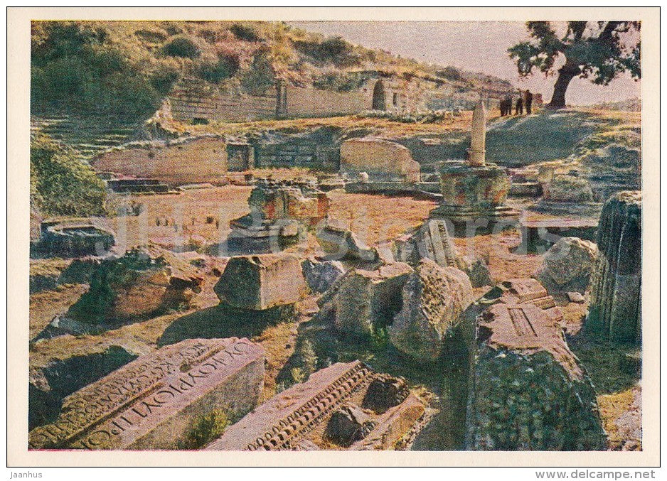 ruines of ancient Apollonia near Podni village - 1956 - Albania - unused - JH Postcards