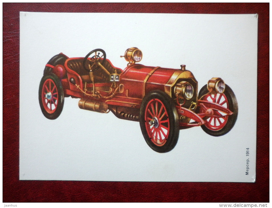 Mercer 1914 - old cars - 1977 - Russia USSR - used - JH Postcards