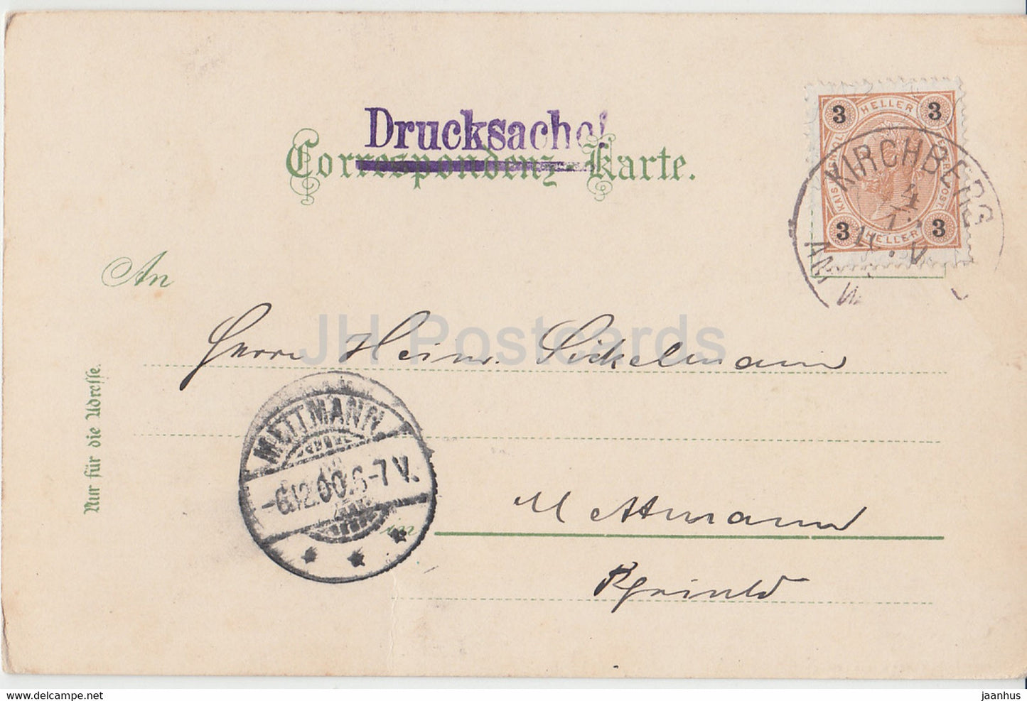 Gruss aus dem Semmering Gebiet - Polleroswand u Raxalp - Drucksache - alte Postkarte - 1900 - Österreich - gebraucht