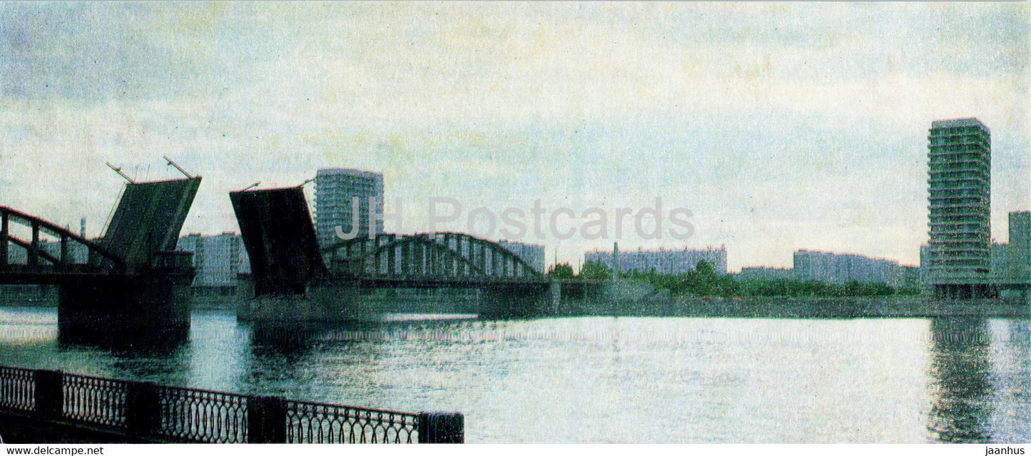 new buildings on the right bank of the Neva - Leningrad - St Petersburg - 1982 - Russia USSR - unused - JH Postcards
