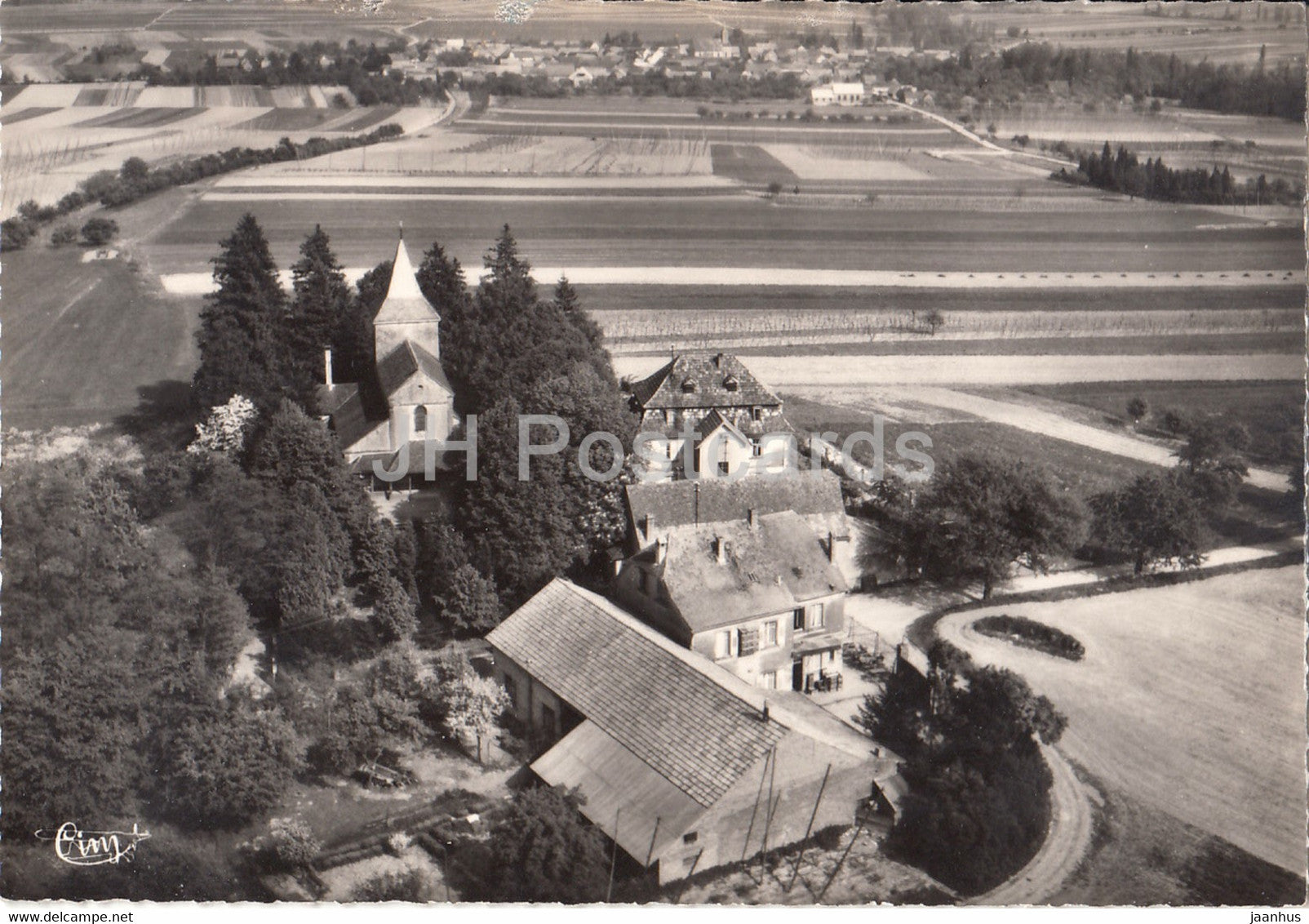 Pelerinage de N D de Hohatzenheim - prise vers la plaine d'Alsace - France - unused - JH Postcards
