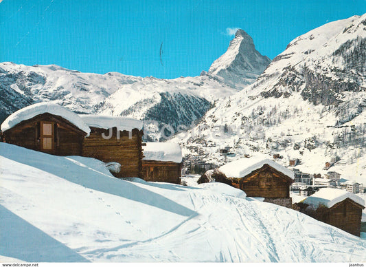 Zermatt mit Matterhorn - 1968 - 16518 - Switzerland - used - JH Postcards