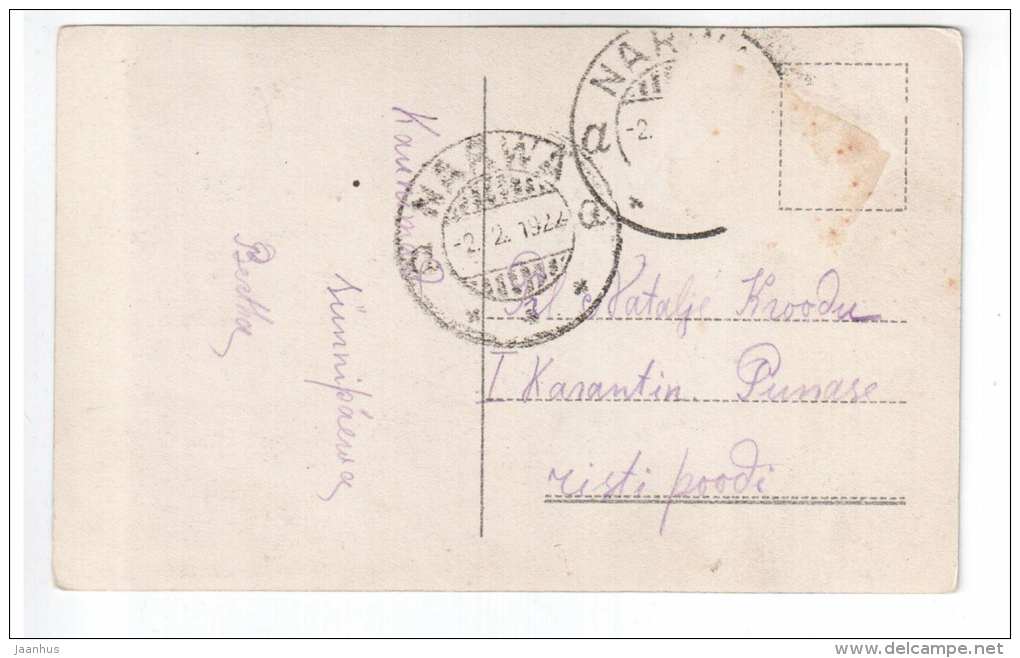 child - old postcard - circulated in Estonia 1922 , Narva - used - JH Postcards