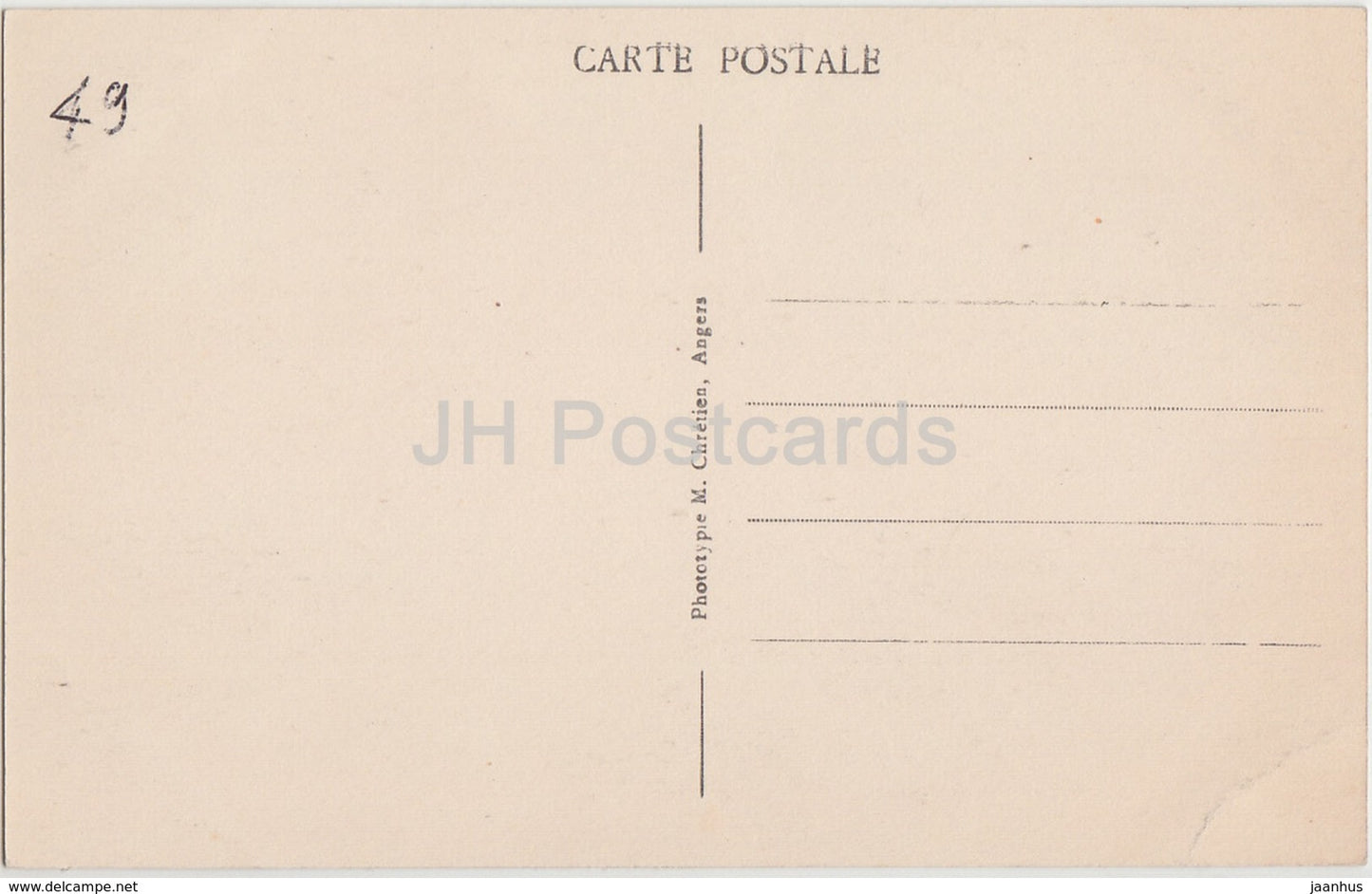 Angers - Le Chateau feodal modernise - par se douves fleuries - castle - 20 - old postcard - France - unused