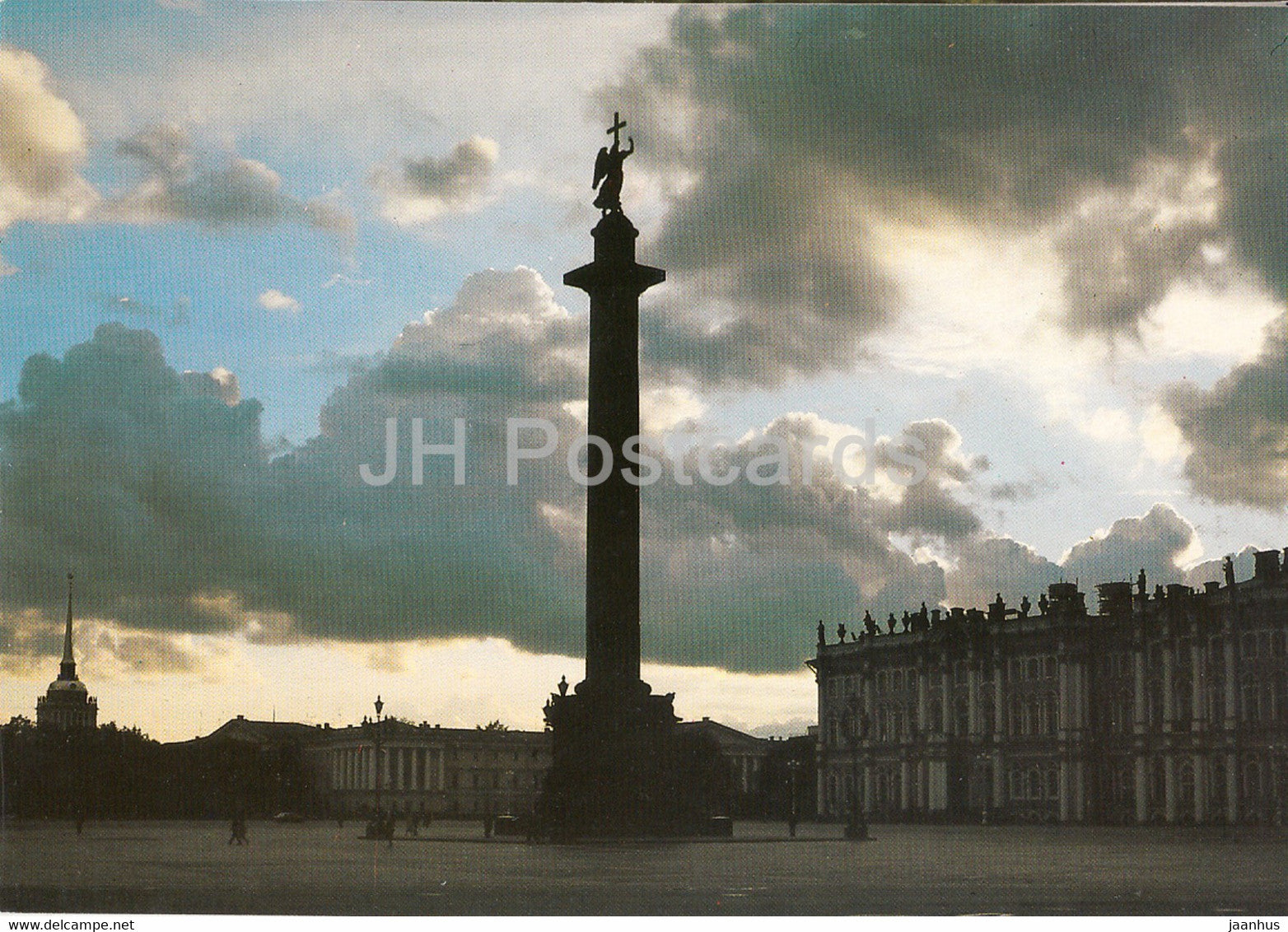 Leningrad - St Petersburg - Palace Square in the Twilight - 1984 - Russia USSR - unused - JH Postcards