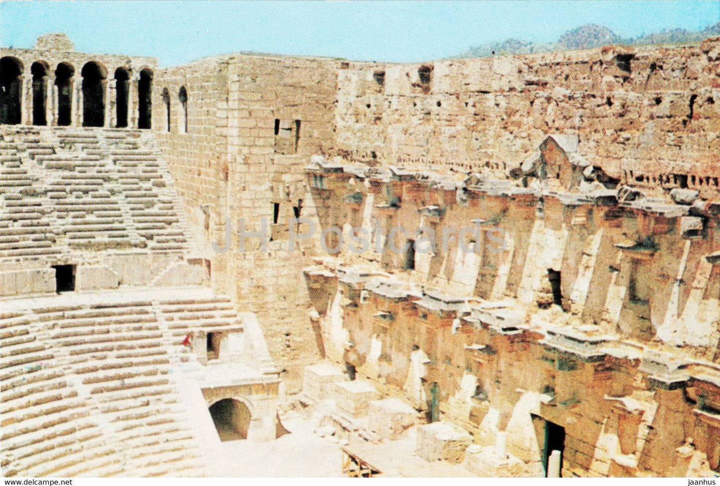 Aspendos - The best preserved Amphitheatre in the World - theatre - Antalya - Color - Turkey - used - JH Postcards