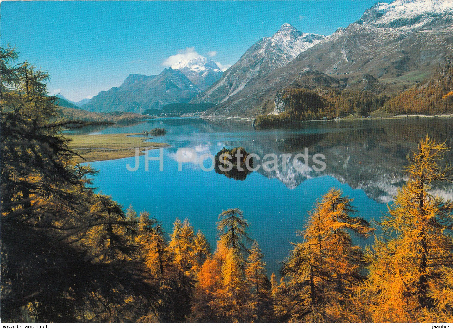 Herbsttag uber Silsersee - 100 - Switzerland - unused - JH Postcards