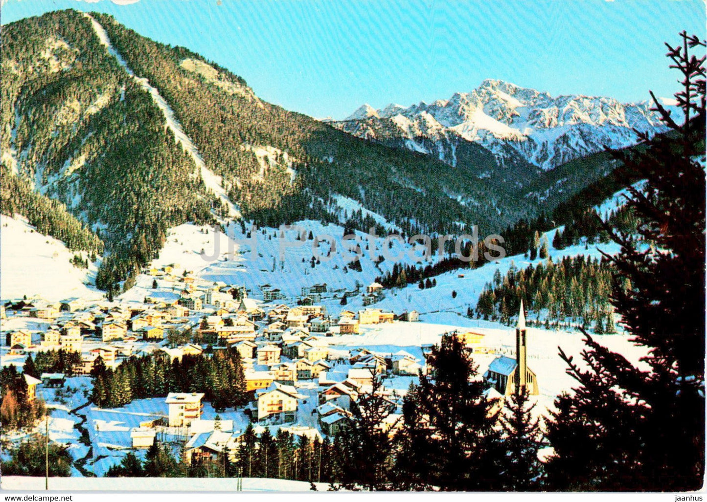 Pozza di Fassa - Dolomiti - 1983 - Italy - used - JH Postcards