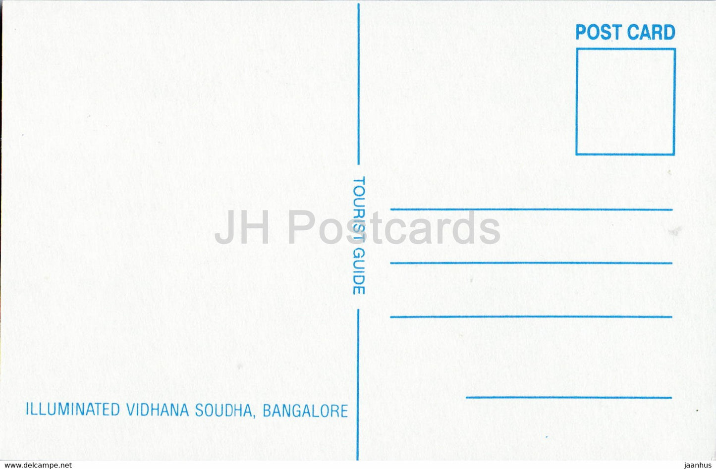 Bangalore - Bengaluru - Vidhana Soudha illuminée - Inde - inutilisé