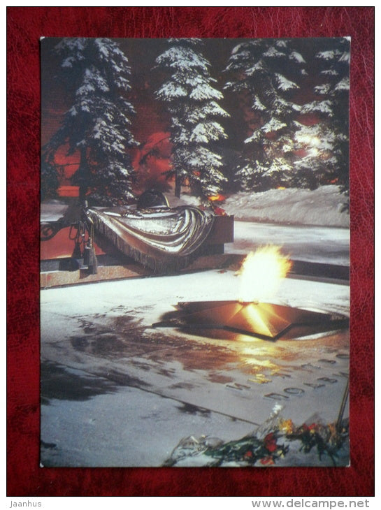 tomb of the unknown soldier - Moscow - 1987 - Russia - USSR - unused - JH Postcards