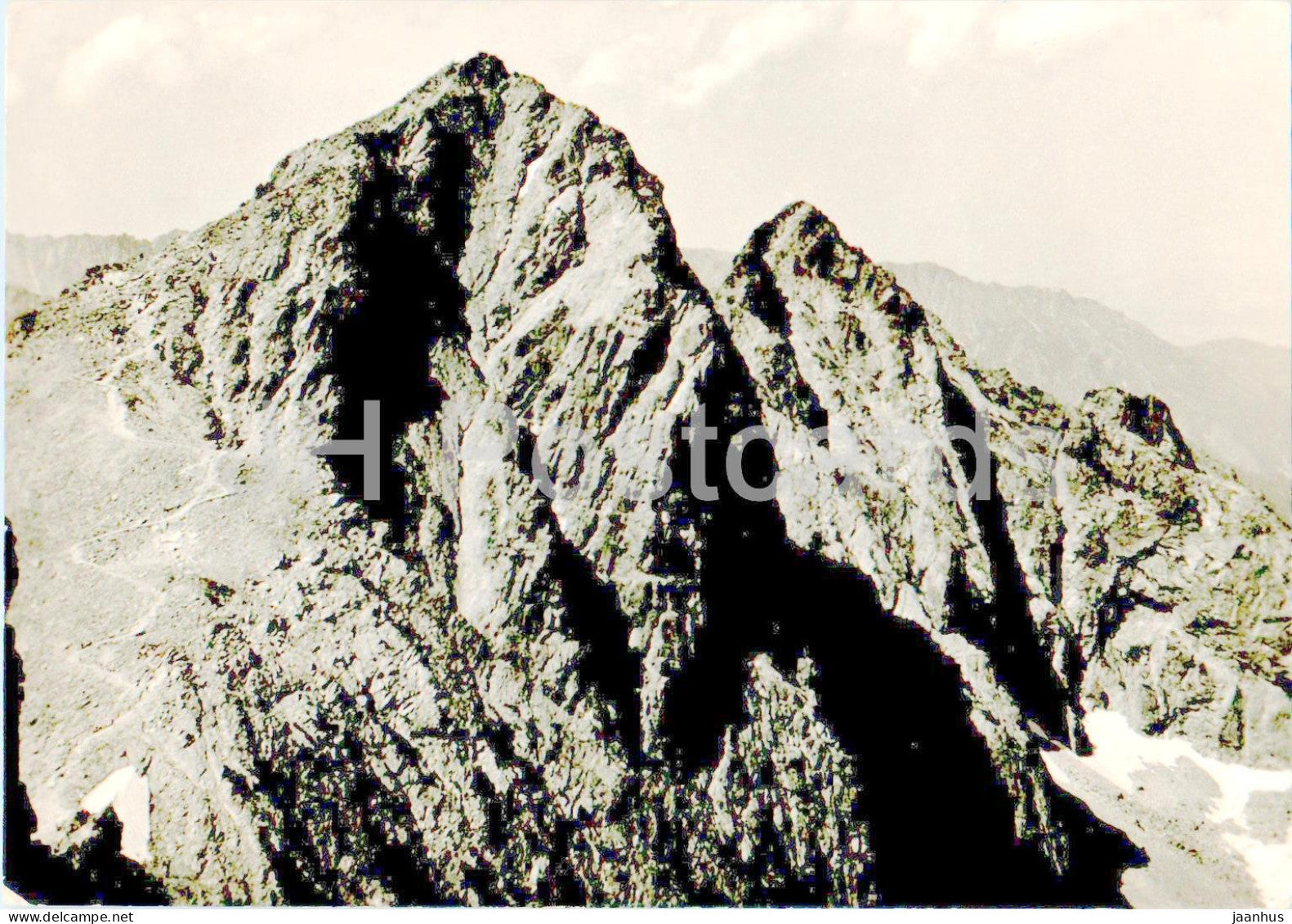 Tatransky Narodny Park - Pohlad na Rysy - Nizne Rysy - mountains - 1964 - Slovakia - Czechoslovakia - used - JH Postcards