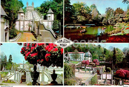 Braga - Bom Jesus - Pormenores - multiview - 27 - Potugal - unused - JH Postcards