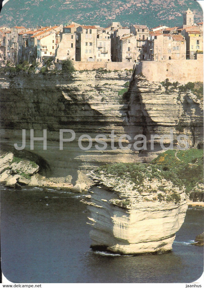 Bonifacio - Curiosites du site - le grain de sable et les falaises dechiquetees - France - unused - JH Postcards